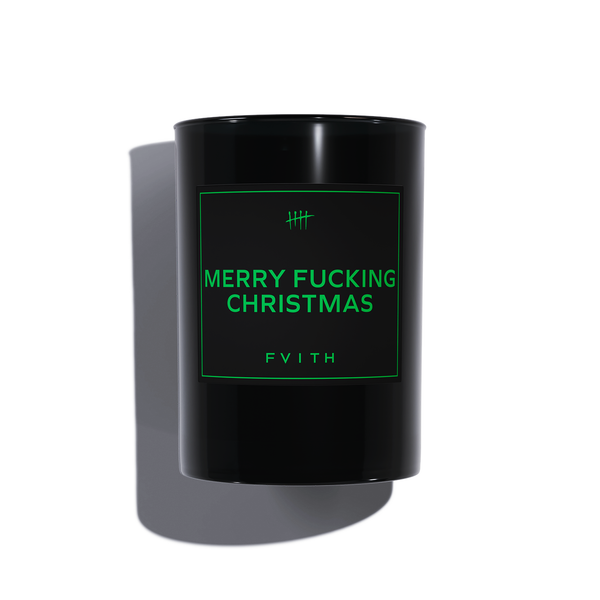 MERRY FUCKING CHRISTMAS CANDLE