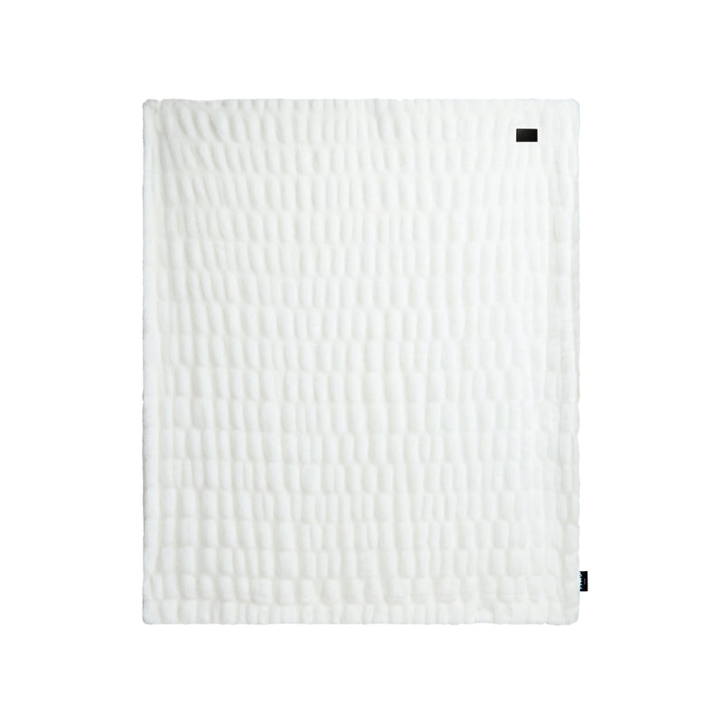 MONROE | White Soft Faux Fur Blanket – FVITH